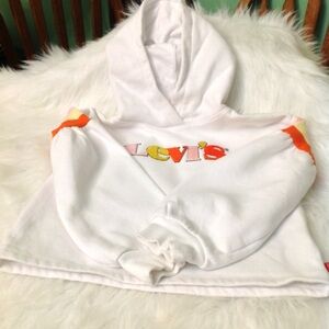 Girls Levi's White Pullover Sweater Size 6M.